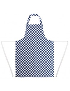 Whites Apron Blue And White Check 2