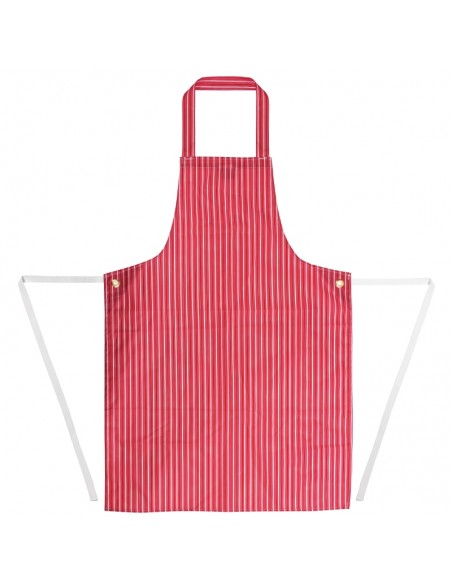 Whites Waterproof Bib Apron Red And White Stripe