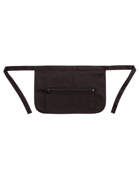 Whites Money Pocket With Zip Black