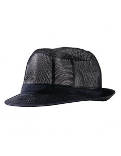Trilby Hat with Snood Navy Blue S 2