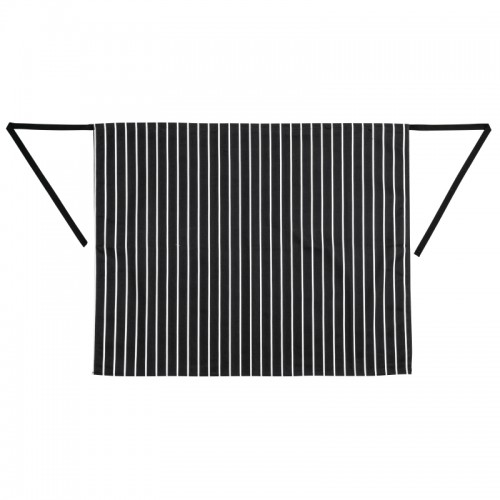Whites Butchers Waist Apron Black and White Stripe