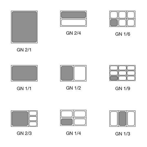 Atosa 11000 GN 1/1 Standard Lids - 530 x 325mm - Pack of  6