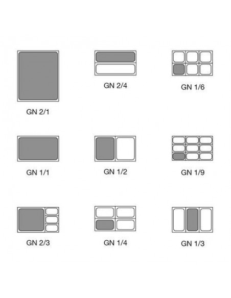 Atosa 11000 GN 1/1 Standard Lids - 530 x 325mm - Pack of  6