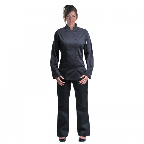Chef Works Marbella Ladies Executive Chef Jacket Black