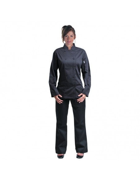 Chef Works Marbella Ladies Executive Chef Jacket Black