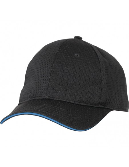 Colour by Chef Works Cool Vent Baseball Cap Black with Blue