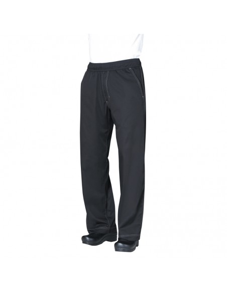 Chef Works Cool Vent Baggy Pants Black S