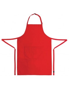 Colour by Chef Works Bib Apron Red 2