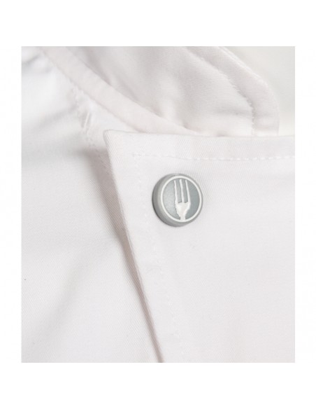 Chef Works Valais Chef Coat White with Grey L
