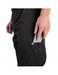 Chef Works Slim Fit Cargo Trousers Black L 2