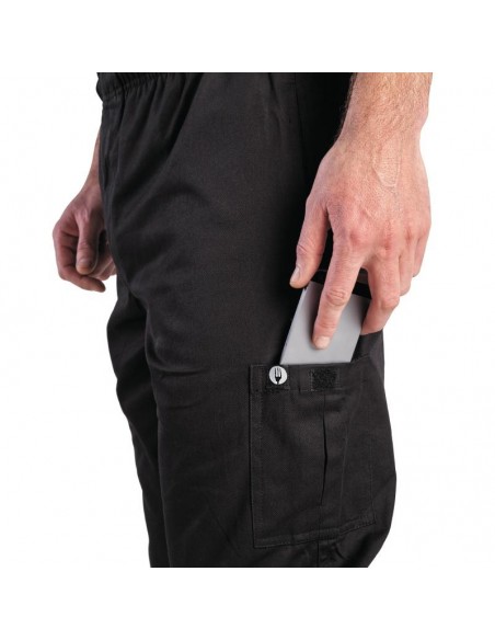 Chef Works Slim Fit Cargo Trousers Black XXL
