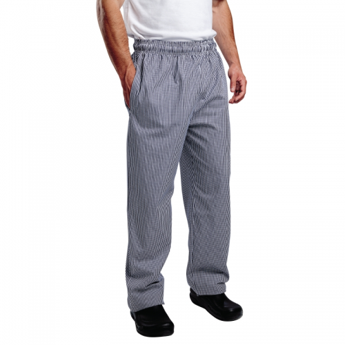 Whites Vegas Chefs Trousers Small Blue and White Check XL