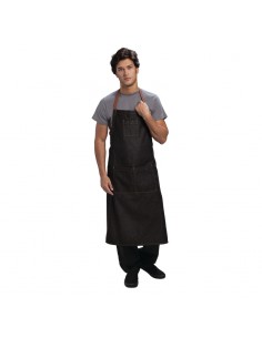 Chef Works Memphis Bib Apron Black 2