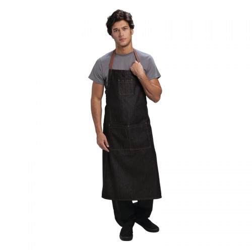 Chef Works Memphis Bib Apron Black