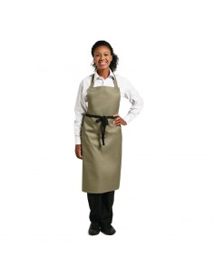 Whites Polycotton Bib Apron Olive 2