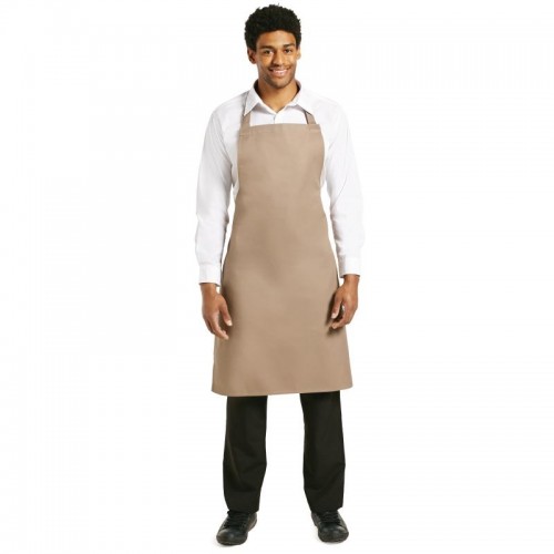 Whites Polycotton Bib Apron Tan