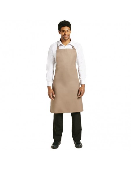 Whites Polycotton Bib Apron Tan