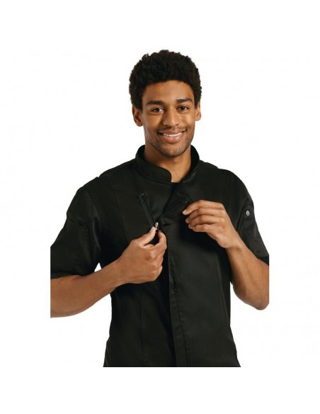 Chef Works Springfield Zipper Mens Chefs Jacket Black M