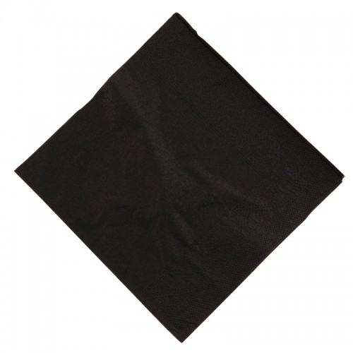 Black Cocktail Napkins