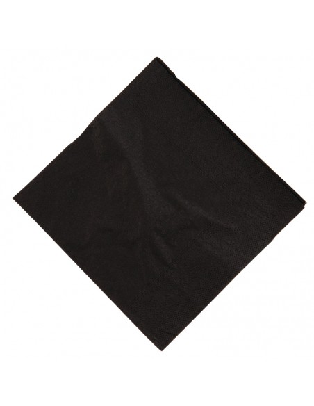 Black Cocktail Napkins