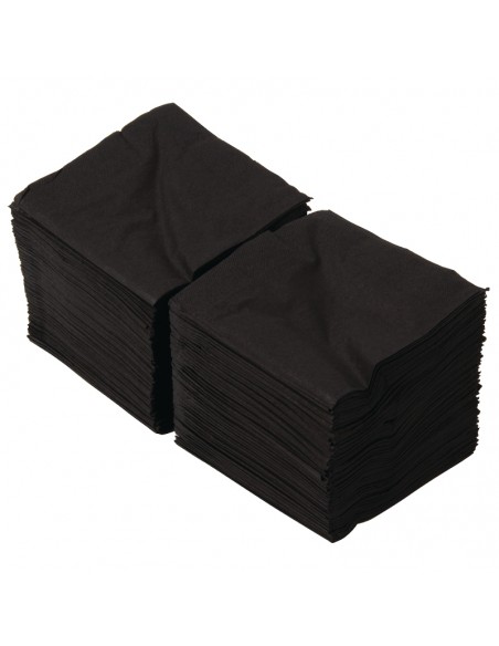 Black Cocktail Napkins