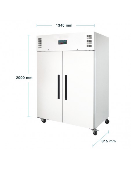 Polar Double Door Fridge White 1200Ltr