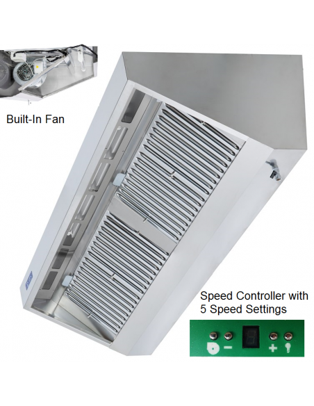 Commercial Extraction Canopy Pack 900 x 2000mm