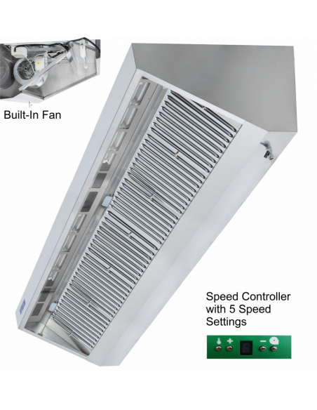 Commercial Extraction Canopy Pack 900 x 2800mm