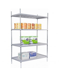 4 Tier Nylon Coated Wire Shelving 1700x 1175x 591mm 2