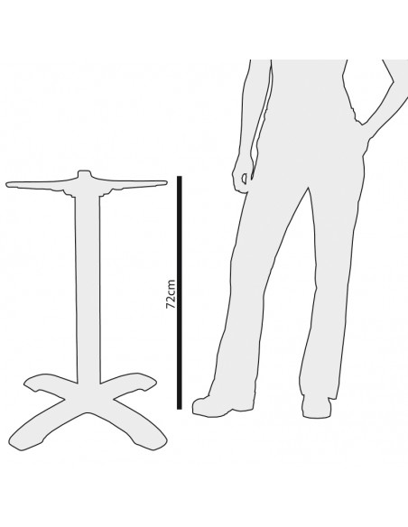 Bolero Cast Iron Four Leg Table Base Bolero Cast Iron Four Leg Table Base