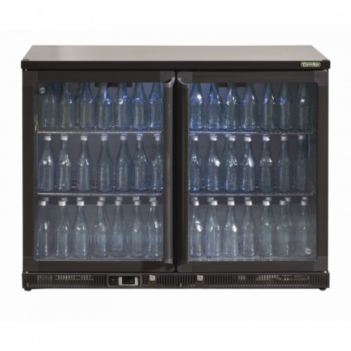 Gamko Bottle Cooler - Double Hinged Door 275 Ltr Black