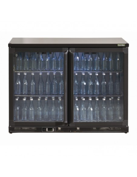 Gamko Bottle Cooler - Double Hinged Door 275 Ltr Black