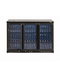 Gamko Bottle Cooler - Triple Hinged Door 315 Ltr Black 2