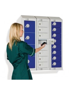 Personal Effects 8 Door Locker Blue Padlock 2