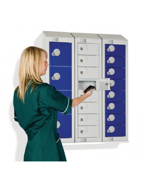 Personal Effects 8 Door Locker Blue Padlock