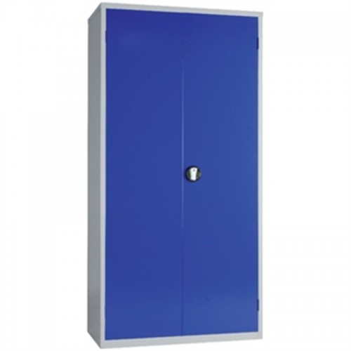 Janitorial Cupboard Grey Blue Doors