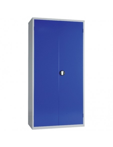Janitorial Cupboard Grey Blue Doors