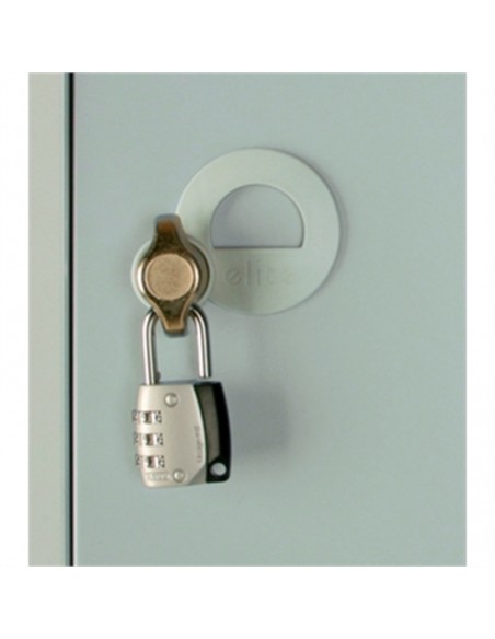 Five Door Locker Mid Grey Padlock
