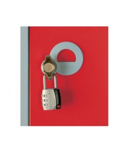 Five Door Locker Red Padlock 2