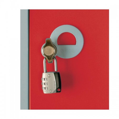 Five Door Locker Red Door Padlock