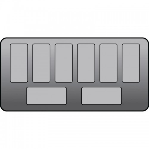 Crystal Venus Elegante 8 Pan Ice Cream Display Counter VenusEle36