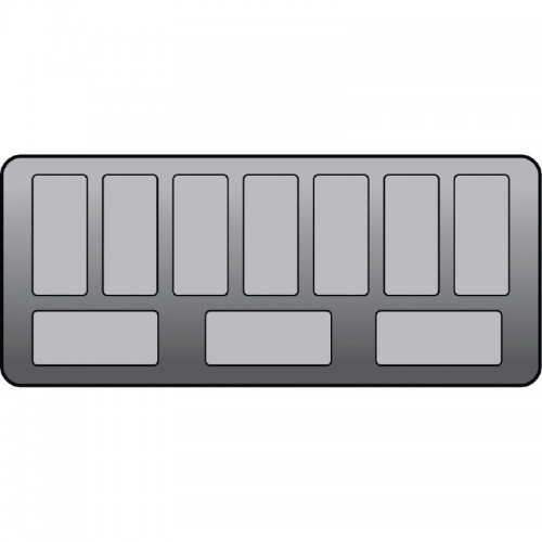 Crystal Venus Elegante 10 Pan Ice Cream Display Counter VenusEle46