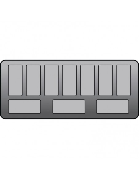 Crystal Venus Elegante 10 Pan Ice Cream Display Counter VenusEle46