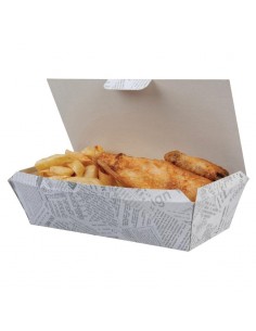 Disposable Food Tray Newsprint 2