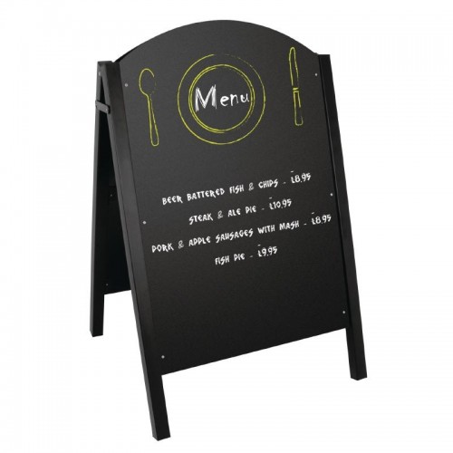 Olympia Metal Framed A-Board Black