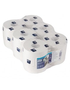 Tork Centrefeed Wiper Dispenser Refill White 6 Pack 2