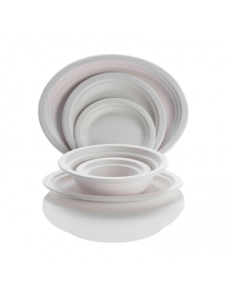 Disposable Round Plate White 170mm