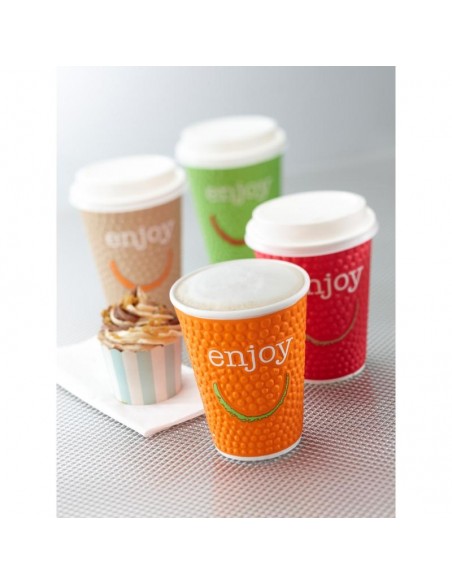 Huhtamaki Enjoy Double Wall Disposable Hot Cups 8/9oz