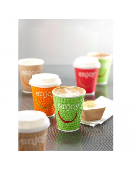 Huhtamaki Enjoy Double Wall Disposable Hot Cups 8/9oz