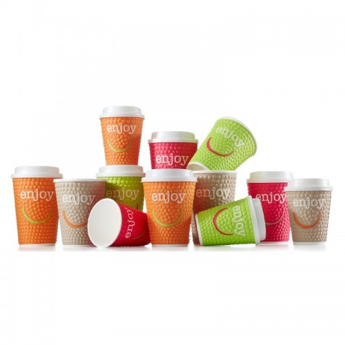 Huhtamaki Enjoy Double Wall Disposable Hot Cups 8/9oz